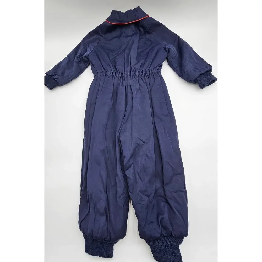 Vintage 50's Boy's 18-24M (Approx.) Navy Blue Snowsuit Coveralls